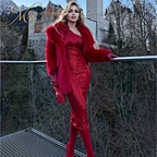 red sequin prom dress for evening party